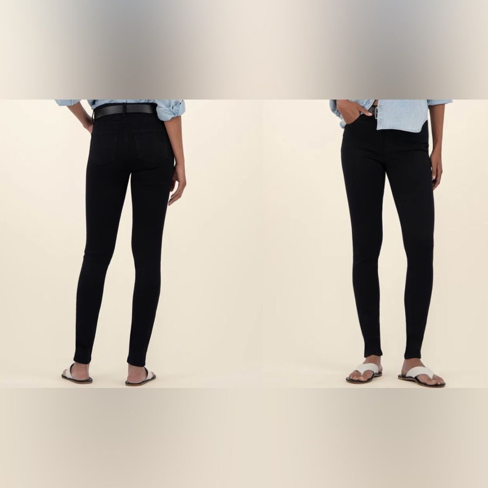 Kut From The Kloth Mia High Rise Slim Fit Black Skinny Jeans Size 4